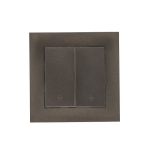 Întrerupător dublu incorporabil cap-scară grafit 10A IP20 220V rosa Elmos