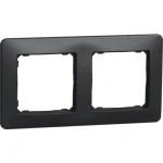 Ramă dublă antracit sedna New Schneider