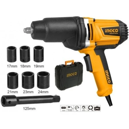 Mașină de înșurubat cu impact 1050W priză 220V-240V INGCO
