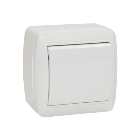 Întrerupător unitar aparent cu iluminare alb 10A IP44 220V Elmos