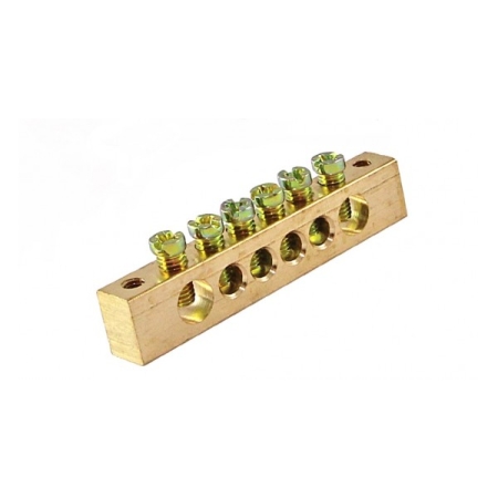 Нулевая шина изолированная 60A 6P Enext