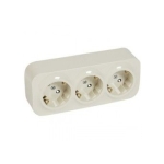 Priza triplă aparentă albă 220V 16A IP20 220V forix Legrand