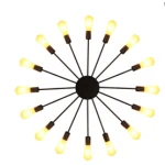 Светодиодная аплика черный E27 металл LUMINA LED