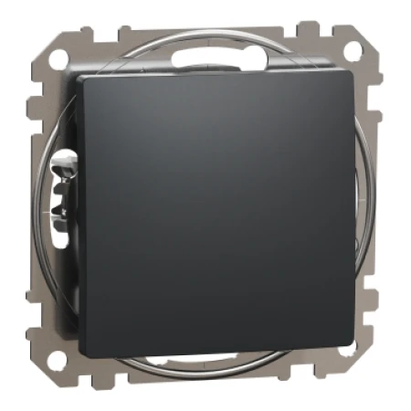 Întrerupător unitar incorporabil cu revenire antracit 10A IP20 220V sedna New Schneider