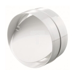 Соединитель воздуховодов белый пластик 62 x 125 mm Ventika