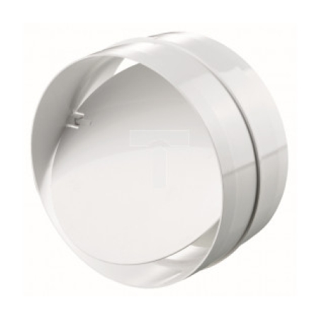 Conector de aeroduct alb plastic 62 x 125 mm Ventika