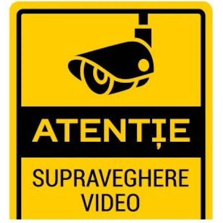 Autocolant A3 supraveghere video