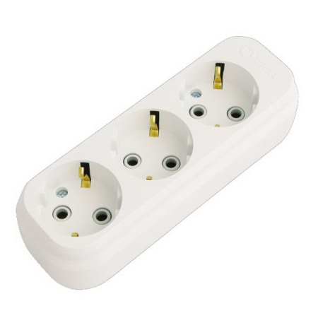 PRIZA EXTERIOARA 3 LOCURI CU PAMANTARE RI-TECH (25B/C)