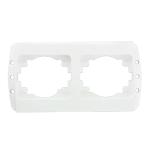 Рамка 2-я белая jasmin Злмос