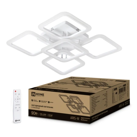 LUSTRA LED 90W 3K-6.5 ALB ARIS IN HOME