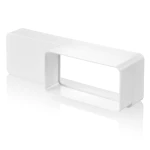 Соединитель воздуховодов белый пластик 60 x 204 x 30 mm Ventika