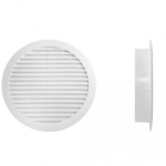 Вентиляционная решетка с сеткой белый пластик 140 x 42 x 100 mm Ventika