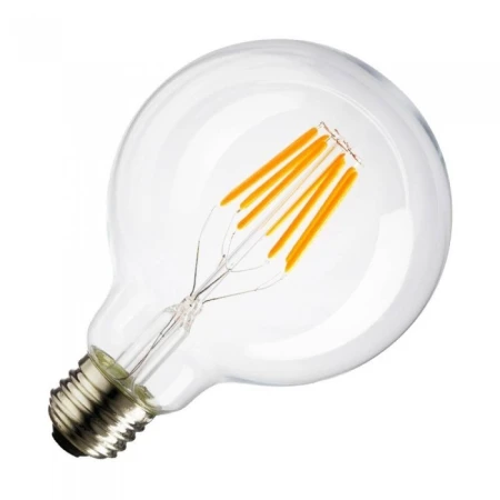 Лампа светодиодная филаментная 6,5W 2700K E27 G95 TK Lighting