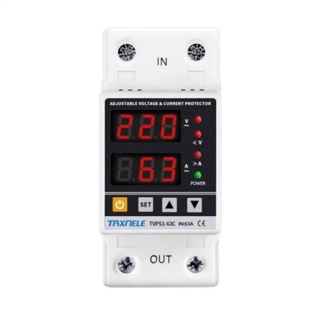 RELEU DE CONTROL A TENSIUNII SI CURENT 63A 220V