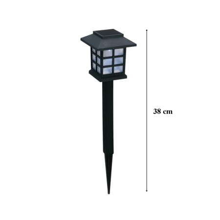 Corp de iluminat de grădină negru 38CM plastic