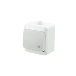 Întrerupător unitar aparent cu iluminare alb 10A IP20 220V Konza