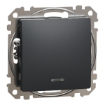 Întrerupător unitar incorporabil cu iluminare antracit 10A IP20 220V sedna New Schneider