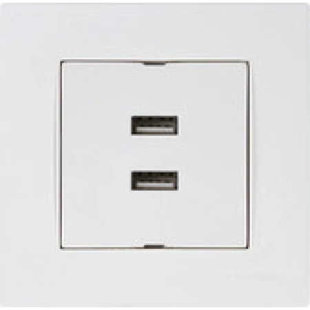 Priză de date cu USB albă incorporabilă 220V rita Mutlusan