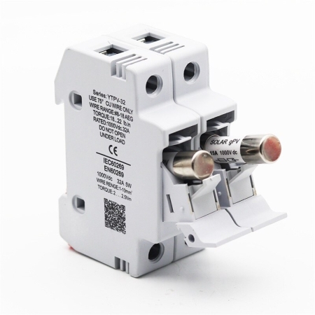 SUPORT PENTRU SIGURANTE 1000V DC 2P 32A GPV 10*38mm HUABANG