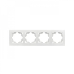 Рамка 4-я белая jasmin Злмос