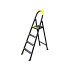 SCARA PLIABILA DIN OTEL NEAGRA 3+1 LEO EUROSTEP