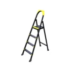 SCARA PLIABILA DIN OTEL NEAGRA 3+1 LEO EUROSTEP