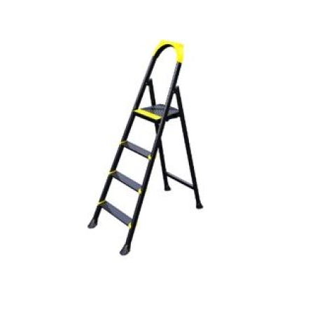 SCARA PLIABILA DIN OTEL NEAGRA 3+1 LEO EUROSTEP