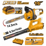 FERESTRAU PE LANT CU ACUMULATOR+SUFLANTA DE FRUNZE INGCO