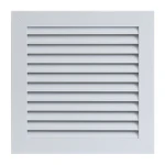 Grilaj de ventilare cu sită alb plastic 215x175 Ventika