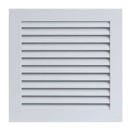 Grilaj de ventilare cu sită alb plastic 215x175 Ventika