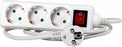 Prelungitor cu întrerupător cu 4 prize cu împământare cu protecție alb 5m 16A 3х1.0 mm² 220V Enext Prelungitor cu întrerupător cu 4 prize cu împământare cu protecție alb 5m 16A 3х1.0 mm² 220V Enext