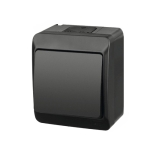 Întrerupător unitar aparent gri/Negru 16A IP54 220V Timex