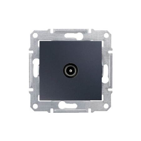 Розетка для ТВ черная встраиваемывая 16A ИП20 220V rita Mutlusan