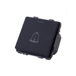 Кнопка звонка встраиваемый черный rita Mutlusan