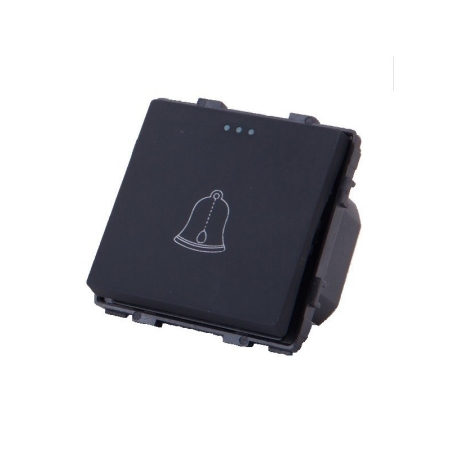 Întrerupător buton pentru sonerie incorporabil negru rita Mutlusan