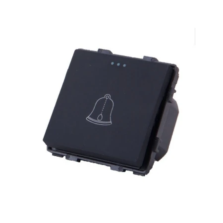 Întrerupător buton pentru sonerie incorporabil negru rita Mutlusan