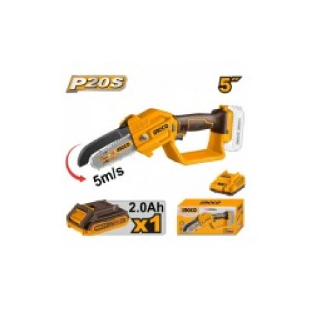 MINI FERESTRAU CU LANT 5''(13CM) CU ACUMULATOR 20V/1X2AH INGCO