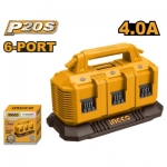 INCARCATOR RAPID CU 6 PORTURI 20V/4AH INGCO