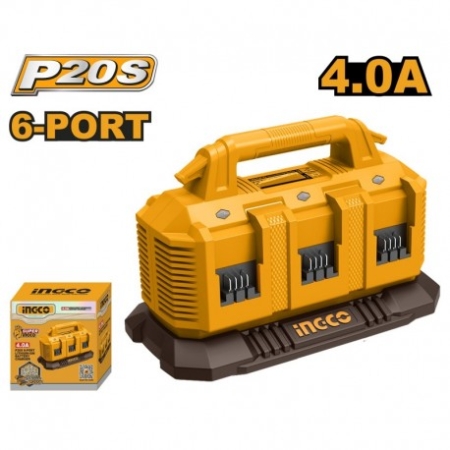 INCARCATOR RAPID CU 6 PORTURI 20V/4AH INGCO
