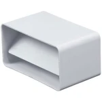 Соединитель воздуховодов белый пластик 55 x 110 x 66 mm Ventika