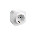 Розетка с заземлением белая накладная 16A ИП44 220V forix Legrand