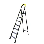 SCARA PLIABILA DIN OTEL NEAGRA 7+1 LEO EUROSTEP