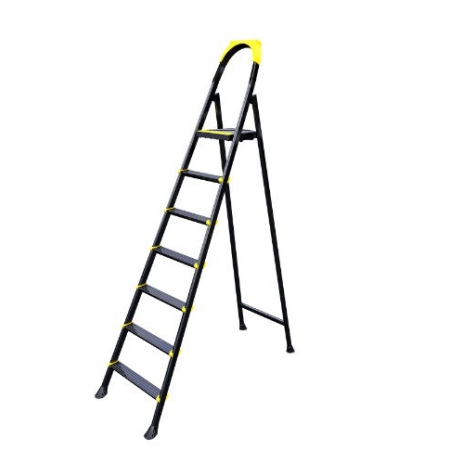 SCARA PLIABILA DIN OTEL NEAGRA 7+1 LEO EUROSTEP