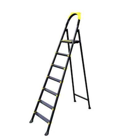 SCARA PLIABILA DIN OTEL NEAGRA 7+1 LEO EUROSTEP