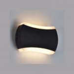 Фасадный фонарь 2*6W 3000K черный уличный 220V металл+ПВХ ИП54 LUMINA LED