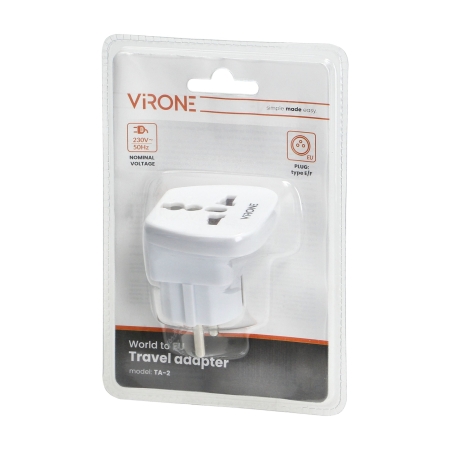 Adaptor UK-EU alb 13A Orno