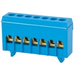 Șină zero izolată verde 7P