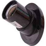 Dulie cu suport unghiular aplicat E27 neagră Enext