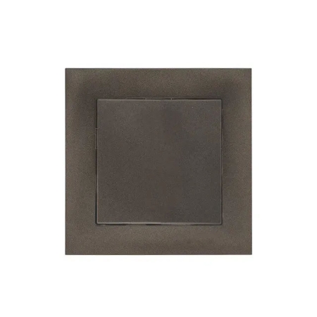 Выключатель одноклавишный встраиваемый с подсветкой графитовый 10A ИП20 220V Злмос