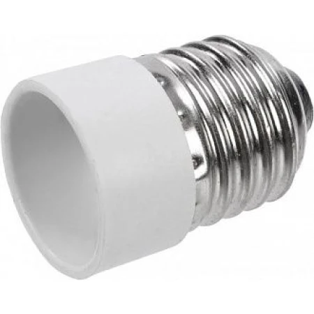 Переходник с цоколя белый с Е27 на Е14 Enext